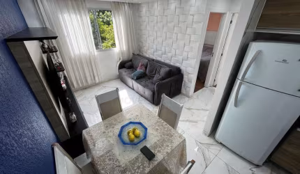 Apartamento 39m² reformado e semi mobiliado 2 Dormitórios 1 vaga Cond.Novo Horizonte Terra