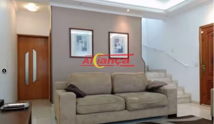 SOBRADO COM 3 QUARTOS  E  1 SUÍTE -  A VENDA, 270 m² JARDIM SANTA MENA  - GUARULHOS/SP