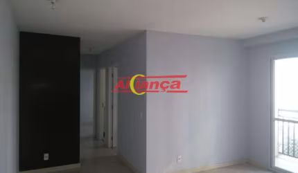 Apartamento pronto para morar, 55 m², Vila Augusta, 2 dormitórios e sala com sacada  só 350  MIL