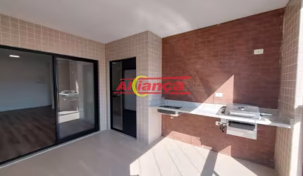apto novo com varanda gourmet- Centro