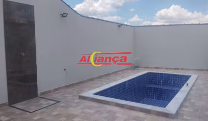 SOBRADO NOVO 3 QUARTOS COM SACADAS, 2 VAGAS GARAGEM, PISCINA, CHURRASQUEIRA, BONSUCESSO, GUARULHOS