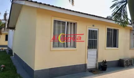 CASA EM CONDOMÍNIO FECHADO COM 2 DORMITÓRIOS A VENDA, 58M² - VILA NOVA BONSUCESSO - GUARULHOS/SP