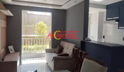 APARTAMENTO TÉRREO MOBILIADO NOVO, 2 QUARTOS, SACADA, 46m² E 1 VAGA GARAGEM TRIUNFO (BONSUCESSO)