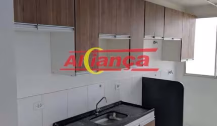 Apartamento com 2 quartos, 1 banheiro e 1 vaga de garagem - Água Chata - Guarulhos
