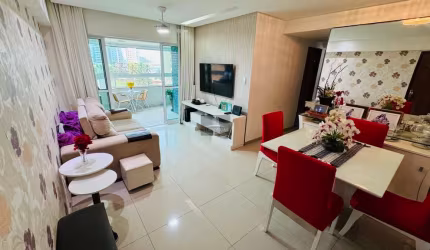 Apartamento 3 Quartos com Suíte e 2 Vagas de Garagem no Condomínio Rio Tigre - Armação, Salvador-BA