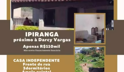 Casa com 3 dormitórios à venda, 100 m² por R$ 110.000,00 - Ipiranga - Juiz de Fora/MG