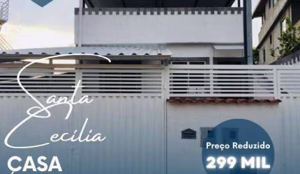 Casa com 2 dormitórios à venda, 100 m² por R$ 299.000,00 - Santa Cecília - Juiz de Fora/MG
