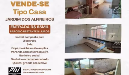 Apartamento Garden com 2 dormitórios à venda, 80 m² por R$ 65.000 de entrada - Jardim dos Alfineiros - Juiz de Fora/MG
