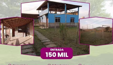 Chácara com 2 dormitórios à venda, 1000 m² por R$ 150.000 DE ENTRADA- Jardins do Continente - Coronel Pacheco/MG