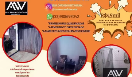 Casa com 2 dormitórios à venda, 60 m² por R$ 45.000 Entrada + Parcelas - Benfica - Juiz de Fora/MG