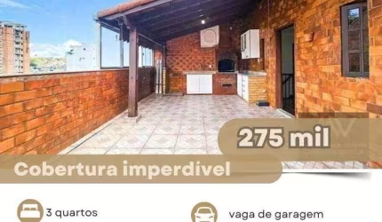 Cobertura com 3 dormitórios à venda, 120 m² por R$ 275.000,00 - Manoel Honório - Juiz de Fora/MG
