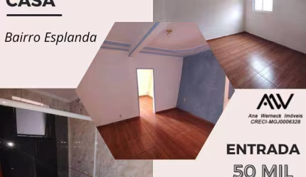 Casa com 3 dormitórios à venda, 81 m² por R$ 50.000 - de Entrada - Esplanada - Juiz de Fora/MG