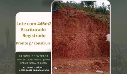 Terreno à venda, 446 m² por R$ 30.000 de entrada - Parque Independência - Juiz de Fora/MG