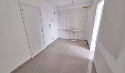 Apartamento tipo Studio novo 28² com vaga de garagem coberta, área de churrasqueira, sistema de monitoramento, portaria 24h, piscina, salão de festas e lavanderia em condomínio fechado