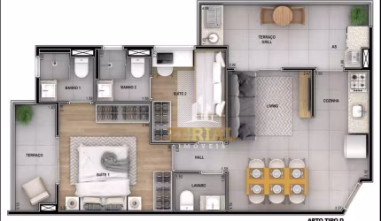 Apartamento à venda, 54 m² por R$ 669.878,00 - Vila Dom Pedro II - São Paulo/SP
