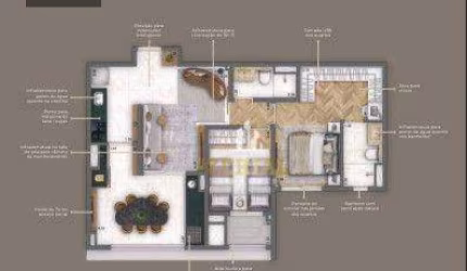 Apartamento com 2 dormitórios à venda, 71 m² por R$ 776.773 - Mooca - São Paulo/SP