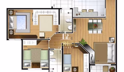 Apartamento com 3 dormitórios à venda, 121 m² por R$ 1.294.000,00 - Olímpico - São Caetano do Sul/SP