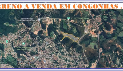 TERRENO COM 103.000 M² A 1 KM DO CENTRO DA CIDADE DE CONGONHAS MG