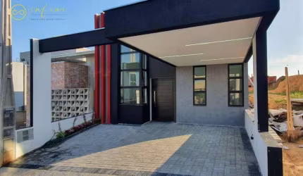Casa Nova de Condomínio com 3 dormitórios, sendo 1 suíte à venda, 125 m² por R$ 710.000 - Condomínio Horto Florestal Villagio - Sorocaba/SP