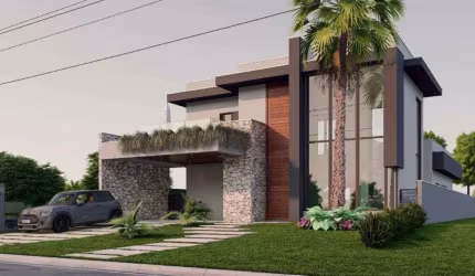 Casa em construção de Condomínio com 3 quartos, sendo 1 suíte  à venda, 220 m² por R$ 950.000 - Condomínio  Ninho Verde I - Porangaba/SP