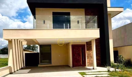 Casa Nova de Condomínio com 3 Quartos, sendo 3 suítes, à venda, 211 m² por R$ 1.439.000 - Condomínio Residencial Villa Verona - Sorocaba/SP