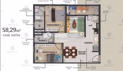 Apartamento na PLANTA à venda, Vila Palmares, Santo André, SP