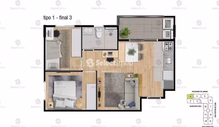 Apartamento NA PLANTA à venda, Vila Humaitá, Santo André, SP