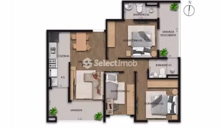 Apartamento à venda, Parque São Vicente, Mauá, SP