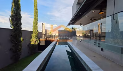 Casa de luxo à venda em condomínio exclusivo em Americana-SP - 4 quartos, 4 suítes, 3 salas, 6 banheiros, 4 vagas, 420m².