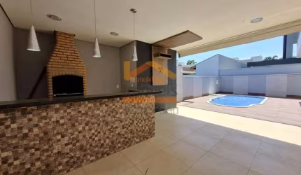 Casa de luxo em condomínio no Jardim Trípoli, Americana-SP: 4 quartos, 4 suítes, 3 salas, 5 banheiros, 4 vagas, 362m².
