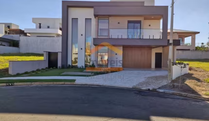 Casa de alto padrão em condomínio no Engenho Velho, Nova Odessa-SP: 3 quartos, 3 suítes, 5 banheiros, 2 vagas, 253m².