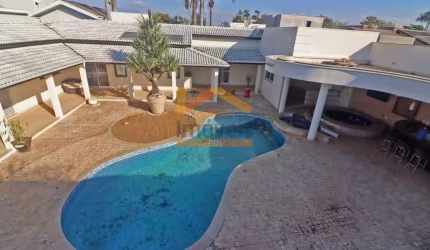 Casa de Luxo no Portal dos Nobres: 4 quartos, 4 suítes, 3 salas e 8 vagas de garagem em Americana-SP.