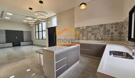 Imperdível Casa de Luxo em Condomínio no Jardim Pau Brasil - Americana-SP: 3 quartos, 3 suítes, 2 salas, 4 banheiros, 6 vagas, 241m².