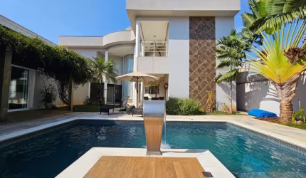 Casa de alto padrão em condomínio à venda em Nova Odessa-SP, Residencial Imigrantes: 3 quartos, 3 suítes, 6 banheiros, 4 vagas, 432,12m².
