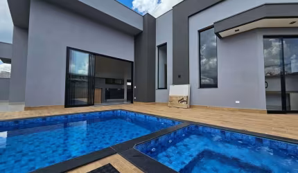 Imponente Casa de Luxo em Condomínio à Venda em Americana-SP, Loteamento Residencial Jardim dos Ipês Amarelos - 3 Quartos, 3 Suítes, 251 m².