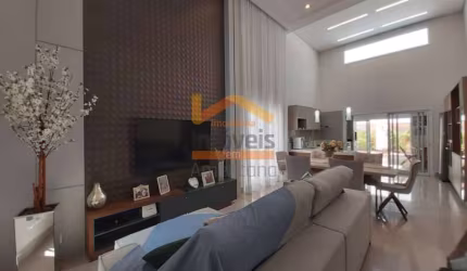 Casa de luxo no Condomínio Residencial Imigrantes em Nova Odessa-SP: 3 quartos, 3 suítes, 2 salas, 4 banheiros, 4 vagas, 190m².