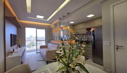 Apartamento à venda em Americana-SP, Jardim São Domingos: 2 quartos, 1 suíte, 2 salas, 2 banheiros, 1 vaga, 54m²!