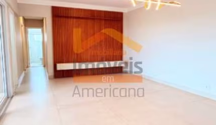 Apartamento para locação de alto padrão em Americana-SP, Jd. São Domingos: 3 quartos, 1 suíte, 4 salas, 2 banheiros, 2 vagas de garagem, 96m².