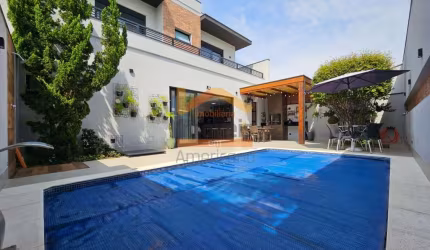 Luxuosa Casa em Condomínio à Venda em Americana-SP - Jardim Imperador  3 quartos, 1 suíte, 3 salas, 3 banheiros, 4 vagas, 348m²