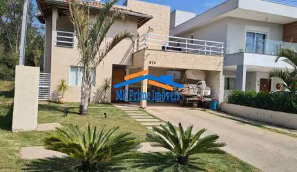 Linda Casa em Condomínio 375m² com 4 suítes no Cond. Los Angeles Cotia.