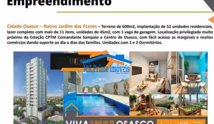 Terreno com 600m², projeto aprovado de Prédio com 52 unidades