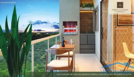 Lindo apartamento de 54m² com 2 dormitórios na Granja Viana.