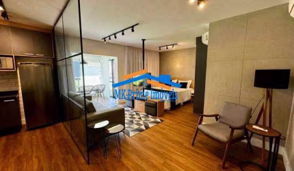 Apartamento 77m² c/ 1 Dorm 2 Vagas para Locação - Chácara Santo Antônio/SP