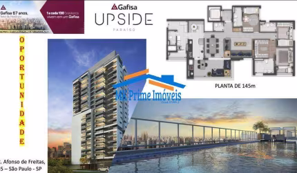 Apartamento com 145 m² previsão de entrega para Abril de 2022 - Paulista.