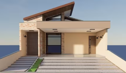 Linda Casa Térrea de 134m² de  área Construída e Terreno 215m2 à venda no excelente Condomínio Fechado  Gran Reserva em Indaiatuba- SP.