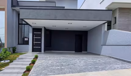 Linda Térrea de 140m² de área Construída, e Terreno de 200m2, à venda no excelente Condomínio Fechado Helena Maria - Sorocaba - SP.