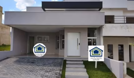 Linda Térrea de 140m² de área Construída, e Terreno de 200m2, à venda no excelente Condomínio Fechado Helena Maria - Sorocaba - SP.