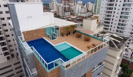 Lindo Apto com 104 m2 á venda, 03 dormitório sendo 01 Suíte, Sala, Cozinha Planejada, 02 Vaga na Vila Guilhermina - Praia Grande - SP