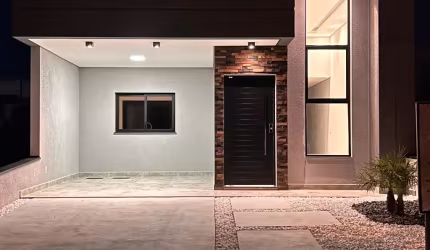 Linda Térrea de 115m² de área Construída, e Terreno de 154m2, à venda no excelente Condomínio Fechado Jardim - Sorocaba - SP.