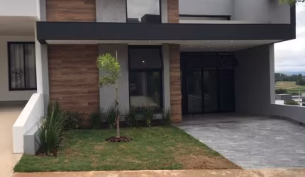 Linda Térrea de 121m² de área Construída, e Terreno de 160m², à venda no excelente Condomínio Terras de São Francisco - Sorocaba - SP.